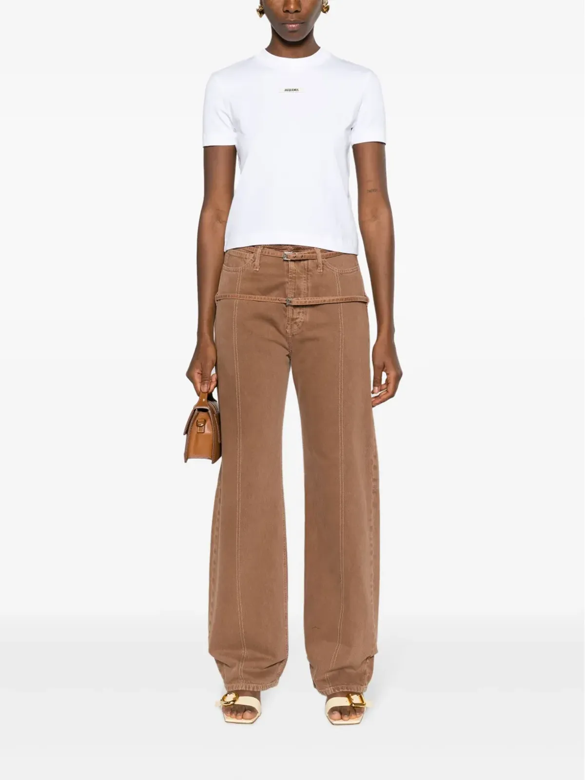 Jacquemus グログランTシャツ - ホワイト - 画像2
