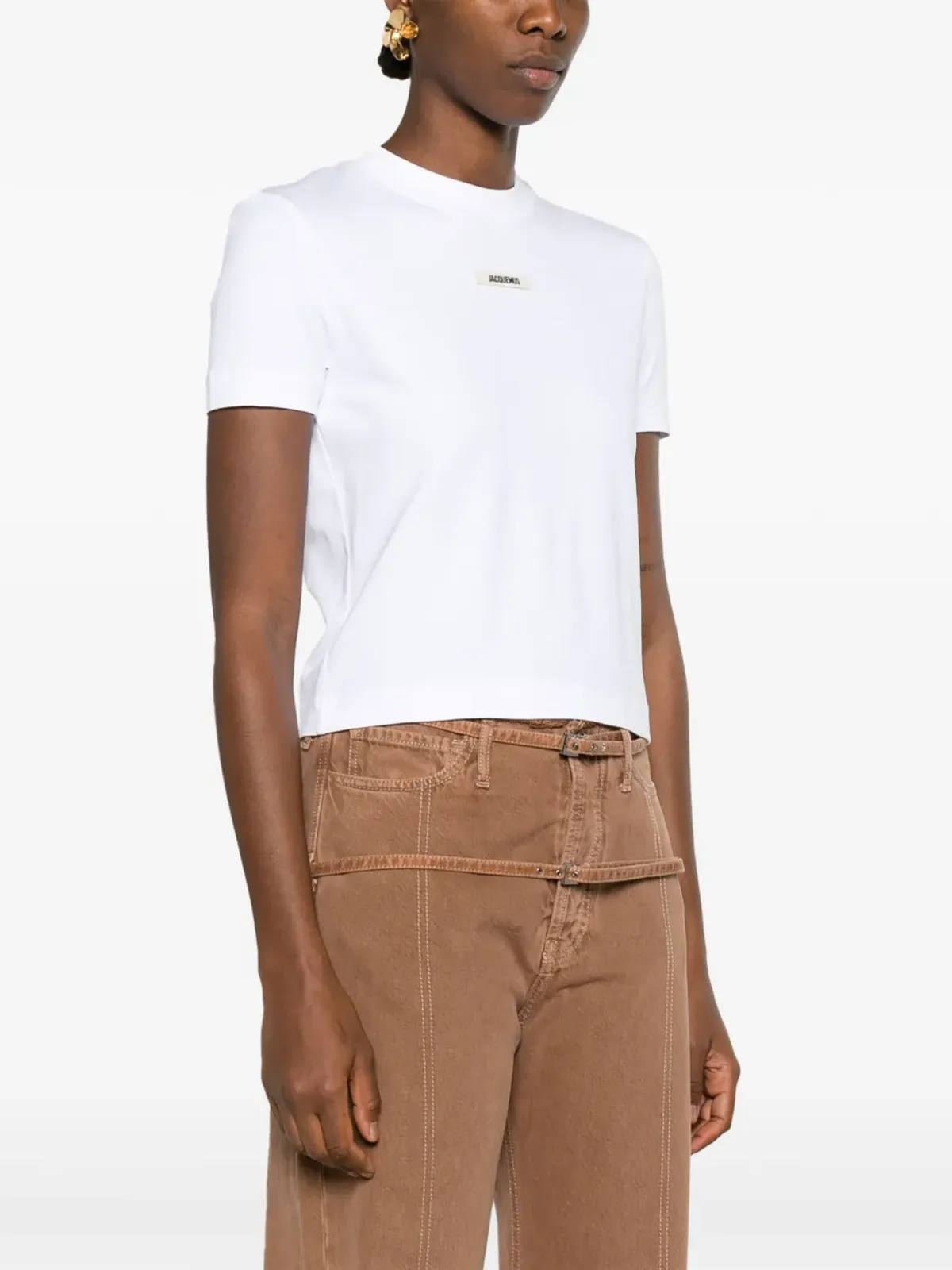 Jacquemus グログランTシャツ - ホワイト - 画像3