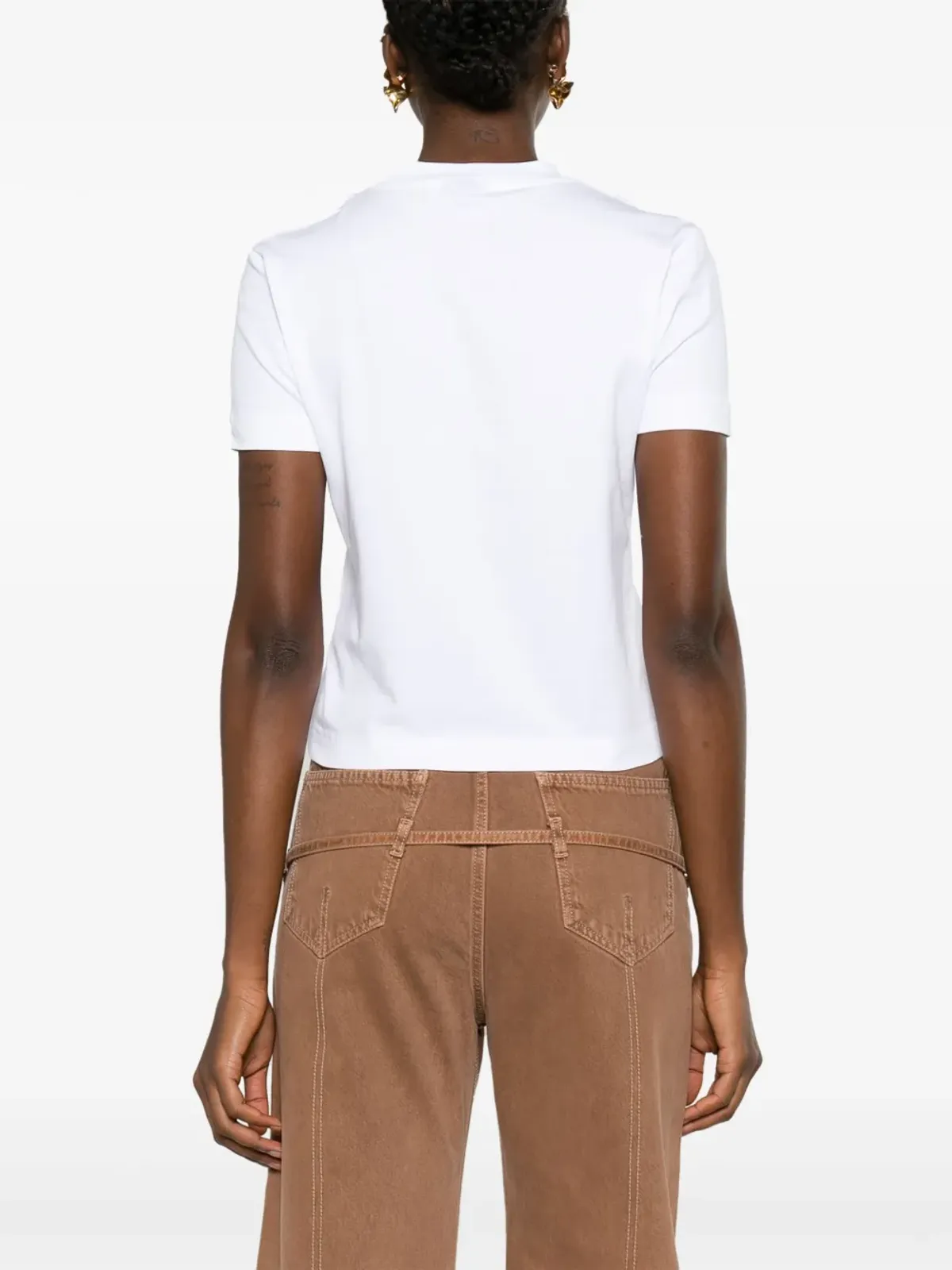 Jacquemus グログランTシャツ - ホワイト - 画像4