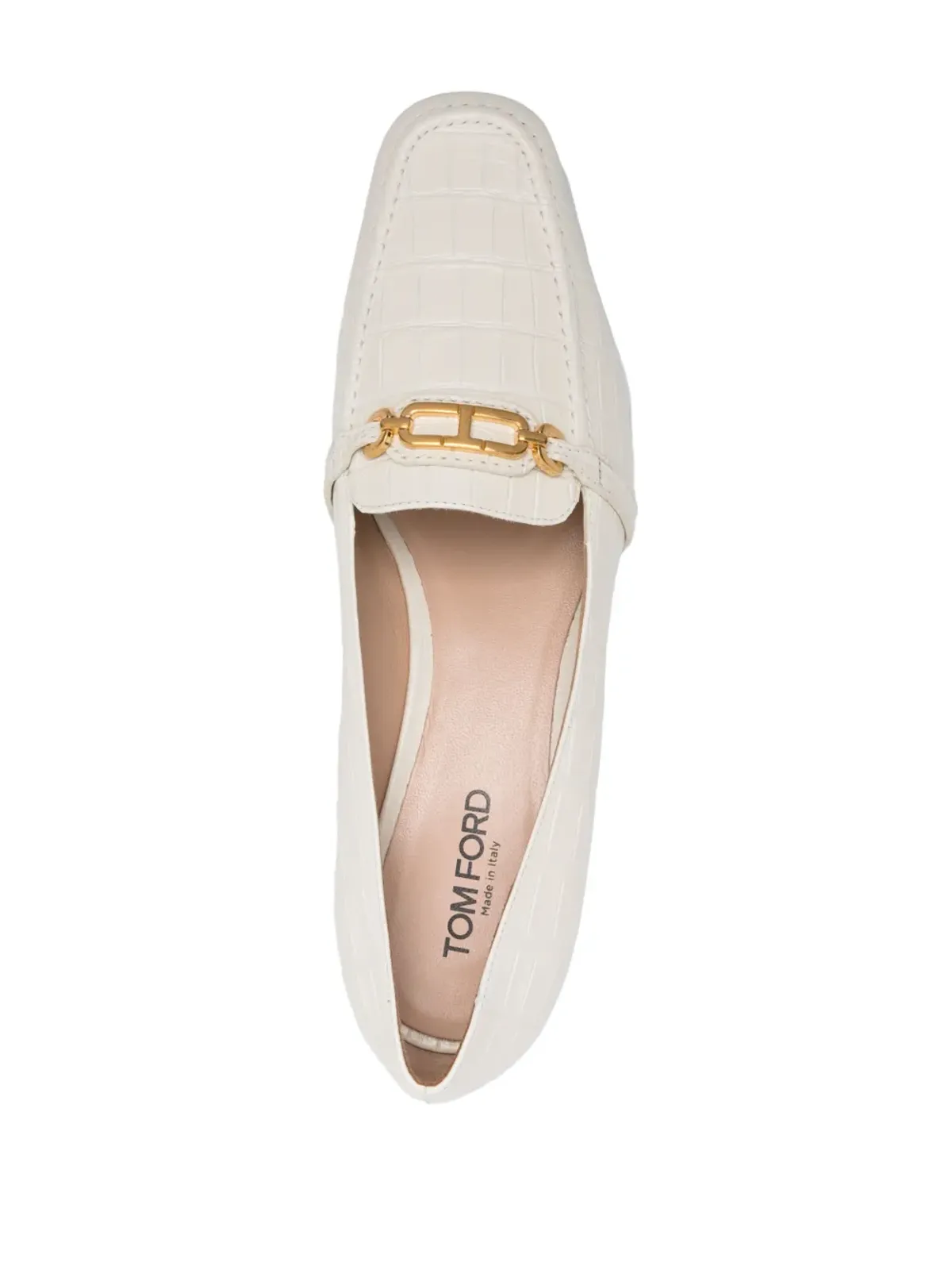 TOM FORD Whitney レザー ローファー - ホワイト - 画像4