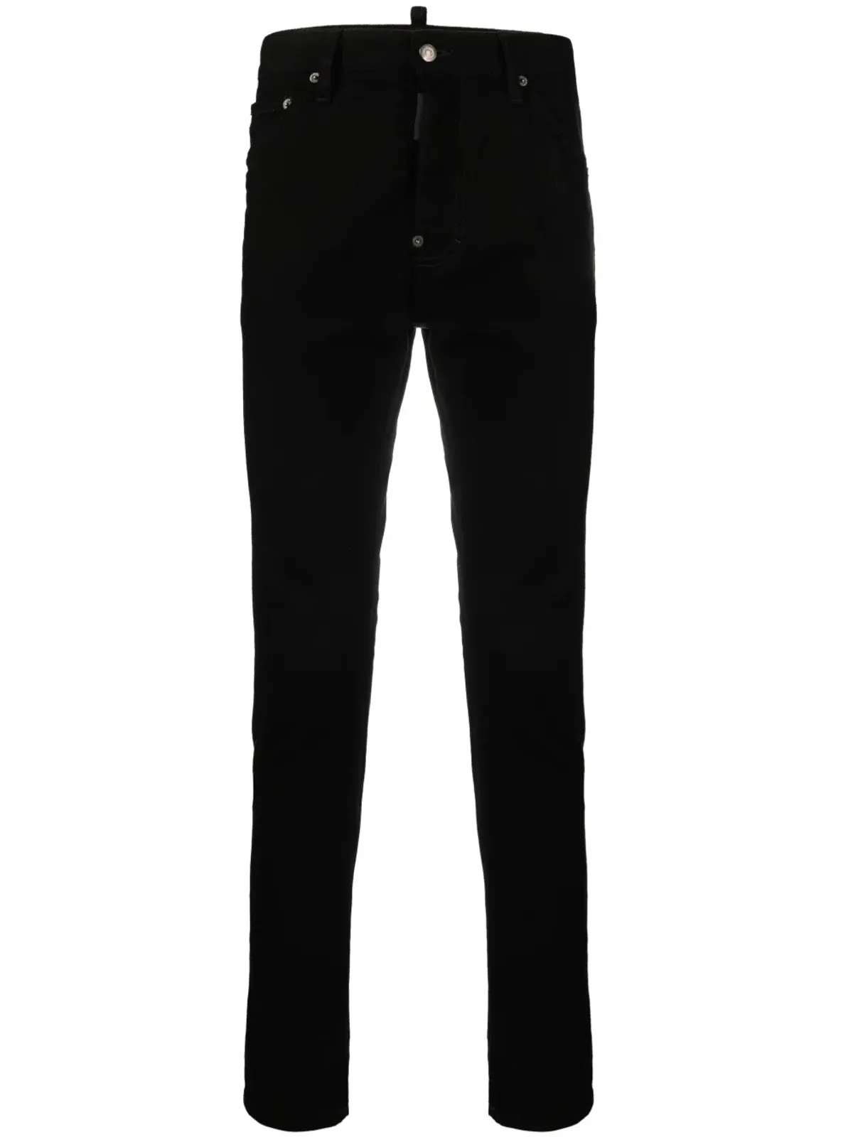 DSQUARED2 クールガイ ミッドライズ スキニー ジーンズ ブラック - 画像1