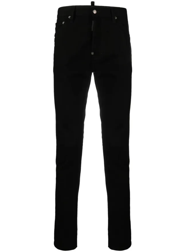 Dsquared2 DSQUARED2 クールガイ ミッドライズ スキニー ジーンズ ブラックの商品画像