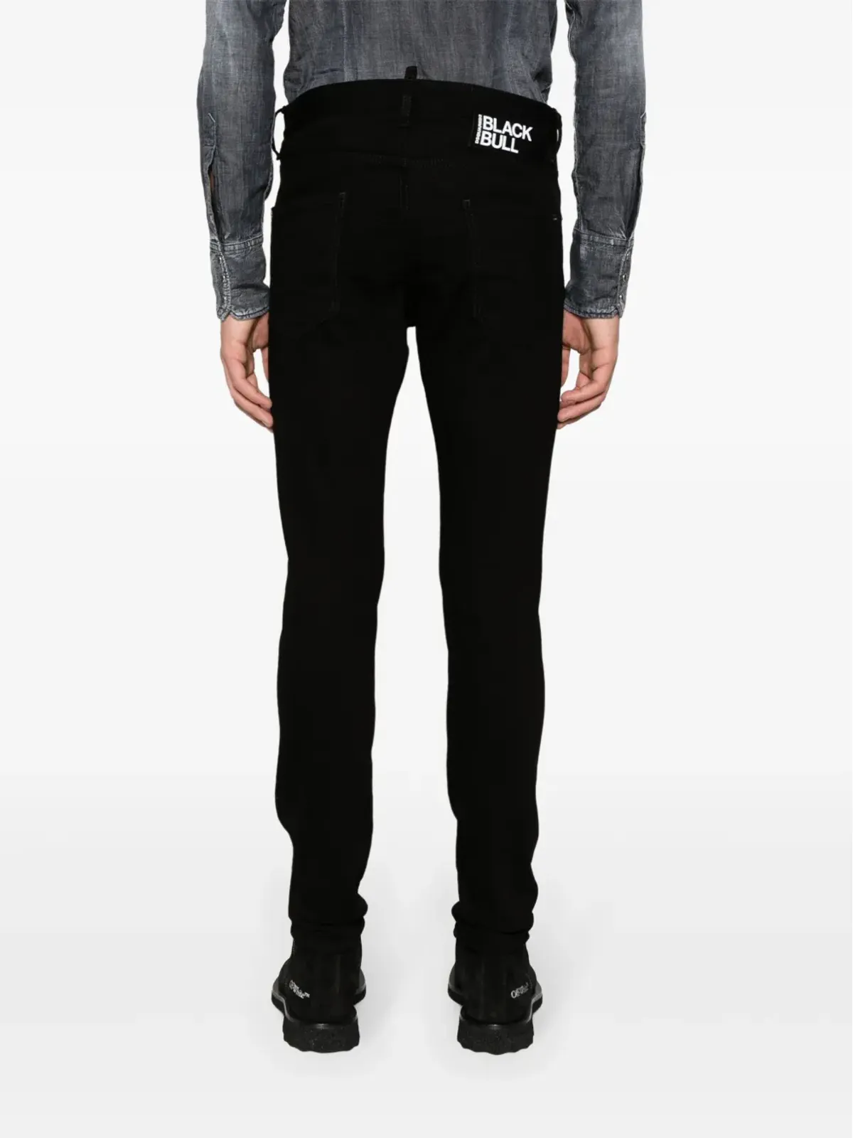 DSQUARED2 クールガイ ミッドライズ スキニー ジーンズ ブラック - 画像4