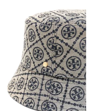 Tory Burch ロゴジャカード バケットハット - ブルー - サムネイル2