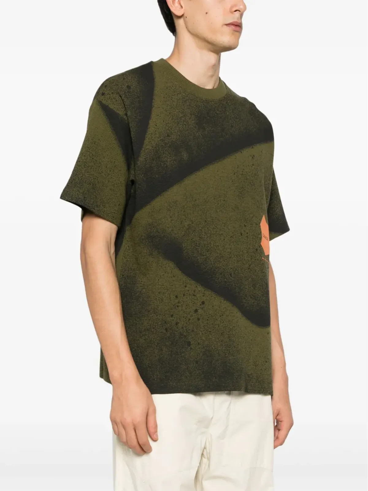 OBJECTS IV LIFE ワッフルロゴプリント コットンTシャツ - 画像4