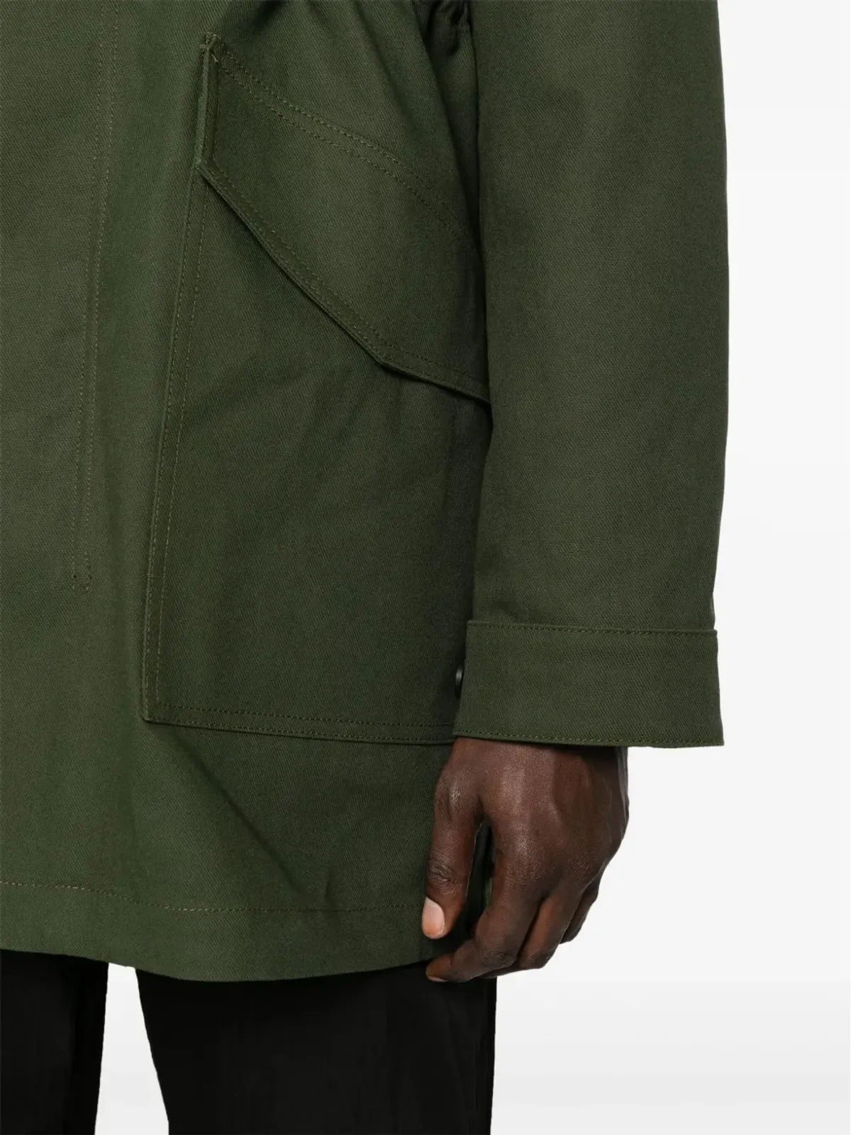 Maison Kitsuné ミリタリーコットンパーカ グリーン - 画像5