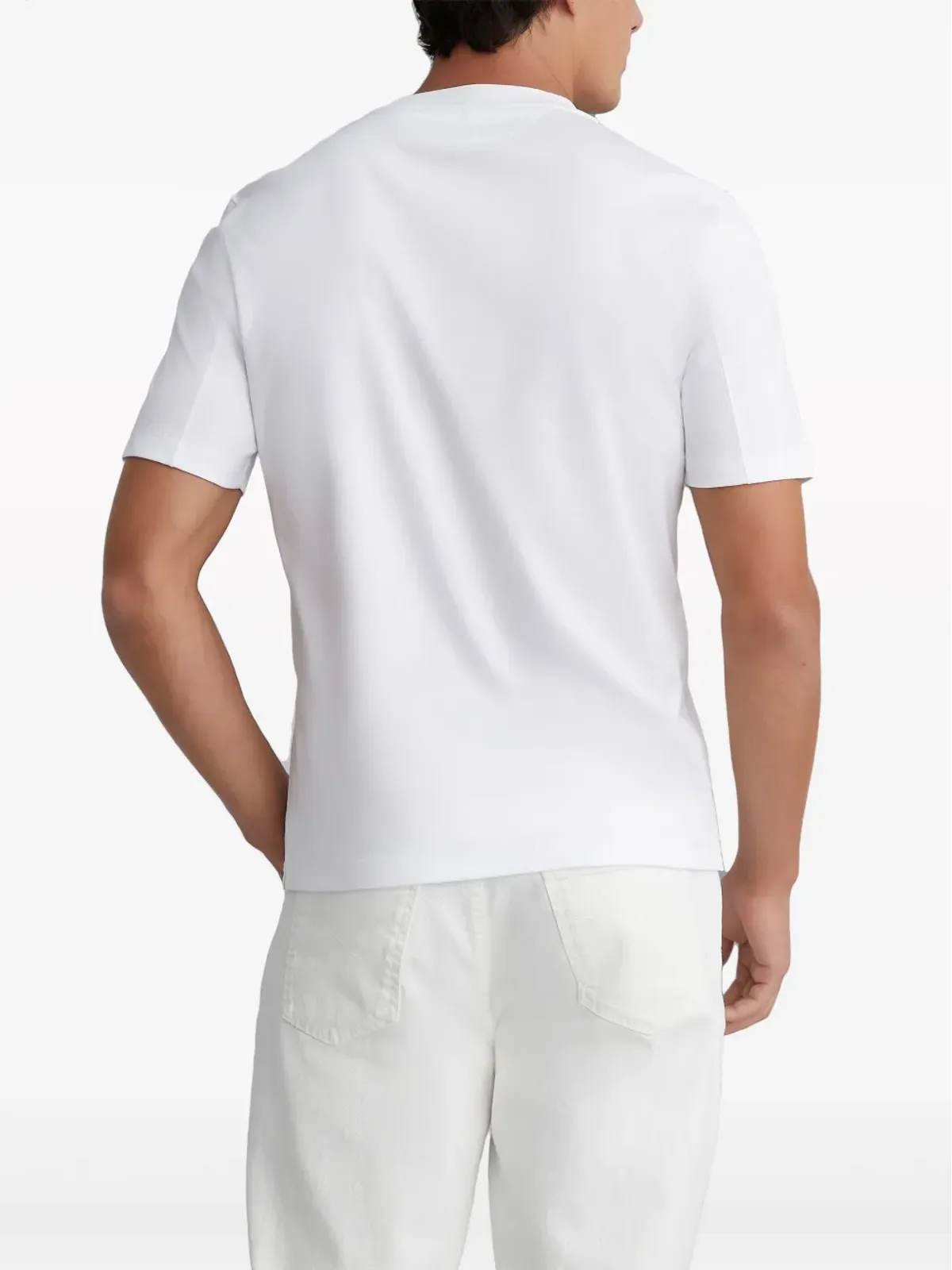 Brunello Cucinelli クルーネック ジャージー コットン Tシャツ - ホワイト - 画像3