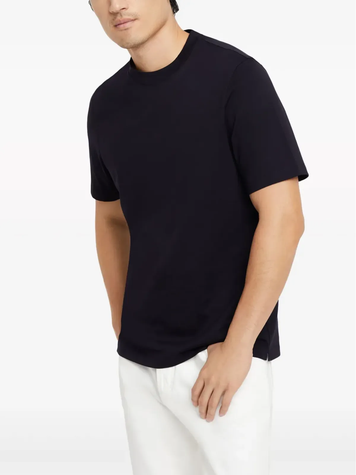 Brunello Cucinelli クルーネック コットンジャージー Tシャツ - ブルー - 画像3