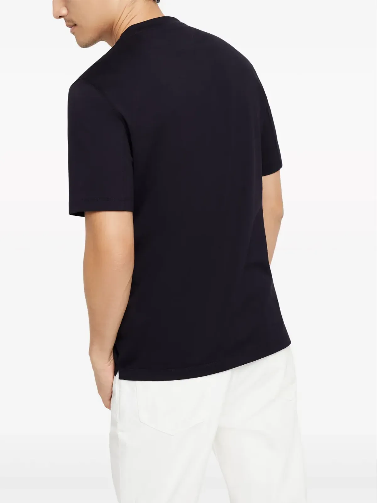 Brunello Cucinelli クルーネック コットンジャージー Tシャツ - ブルー - 画像4