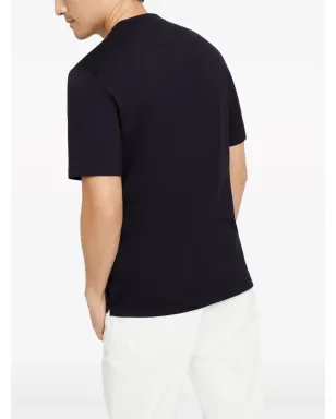 Brunello Cucinelli クルーネック コットンジャージー Tシャツ - ブルー - サムネイル4