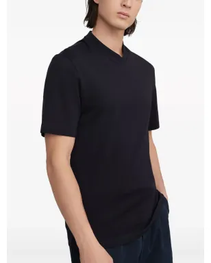 Brunello Cucinelli Vネック コットンTシャツ ブラック - サムネイル4