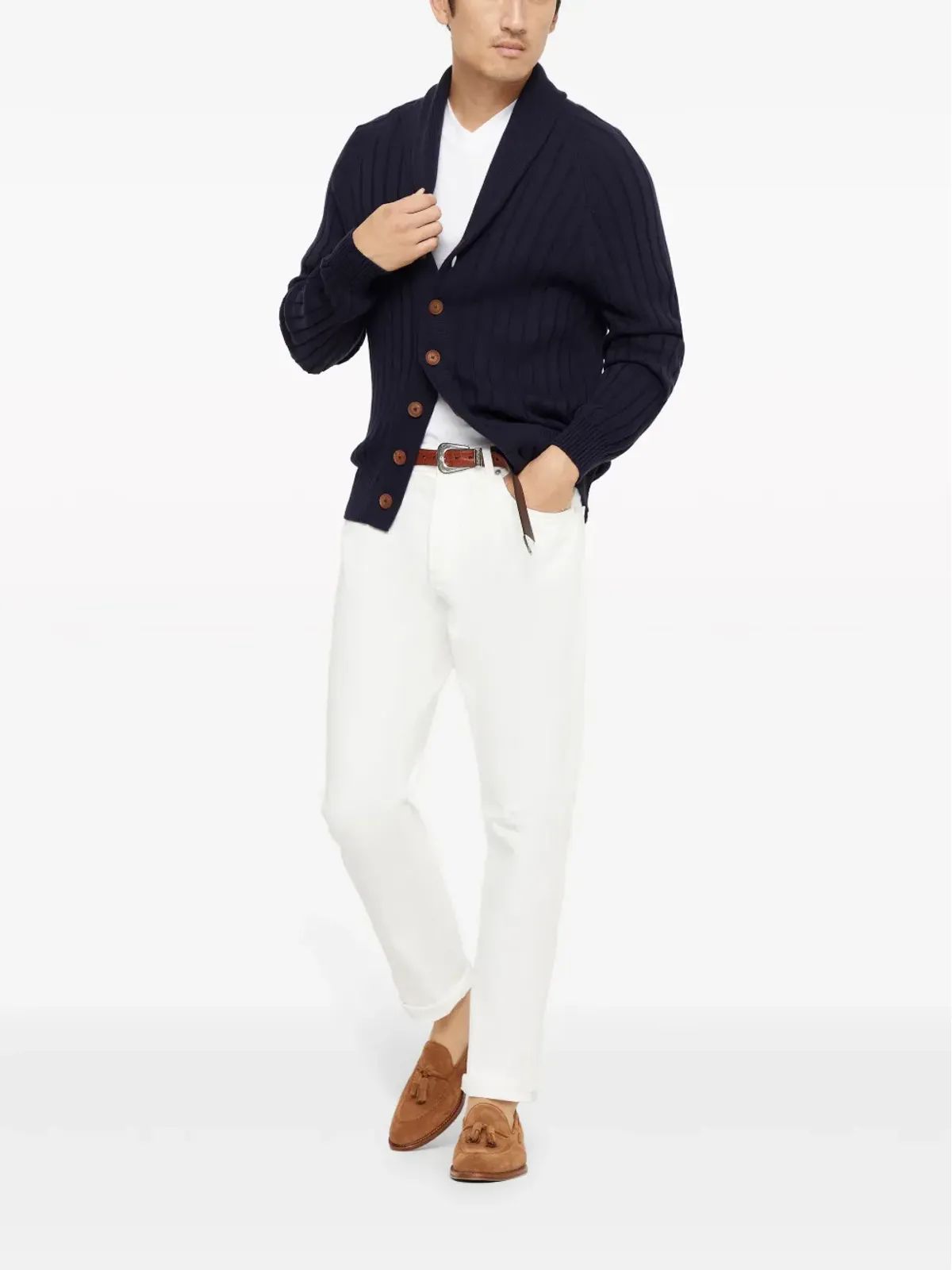 Brunello Cucinelli V-neck 半袖 Tシャツ - 画像2