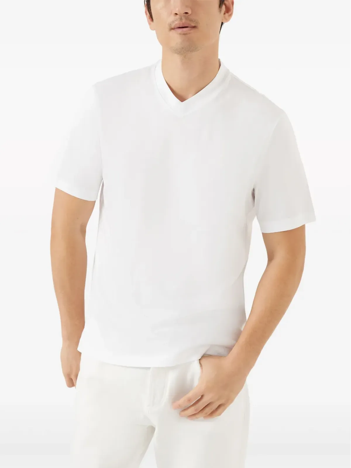 Brunello Cucinelli V-neck 半袖 Tシャツ - 画像3