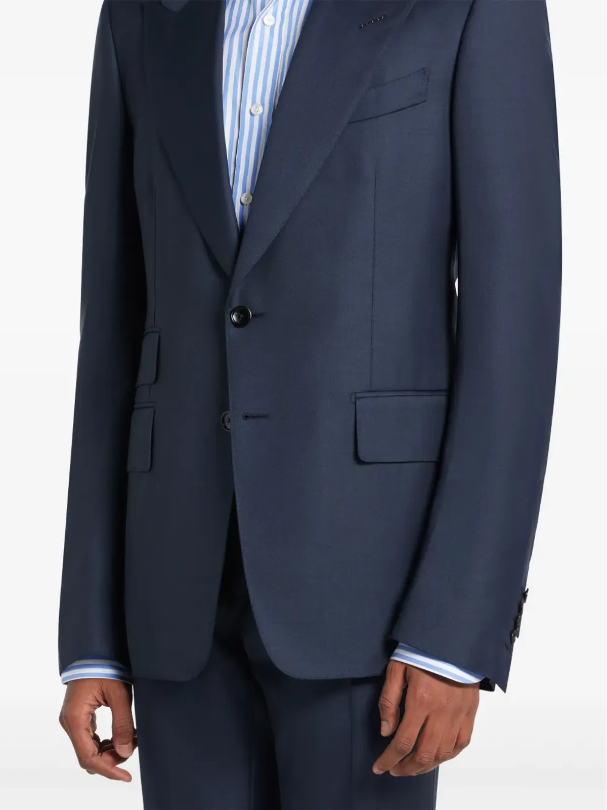 TOM FORD シングルブレストスーツ ブルー - 画像5