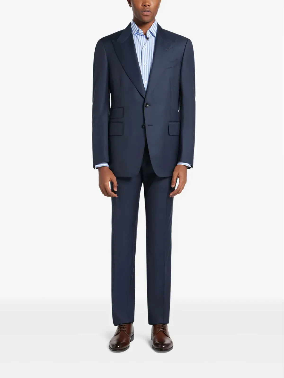 TOM FORD シングルブレストスーツ ブルー - 画像2