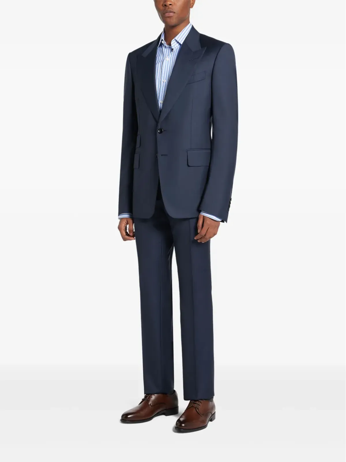 TOM FORD シングルブレストスーツ ブルー - 画像3