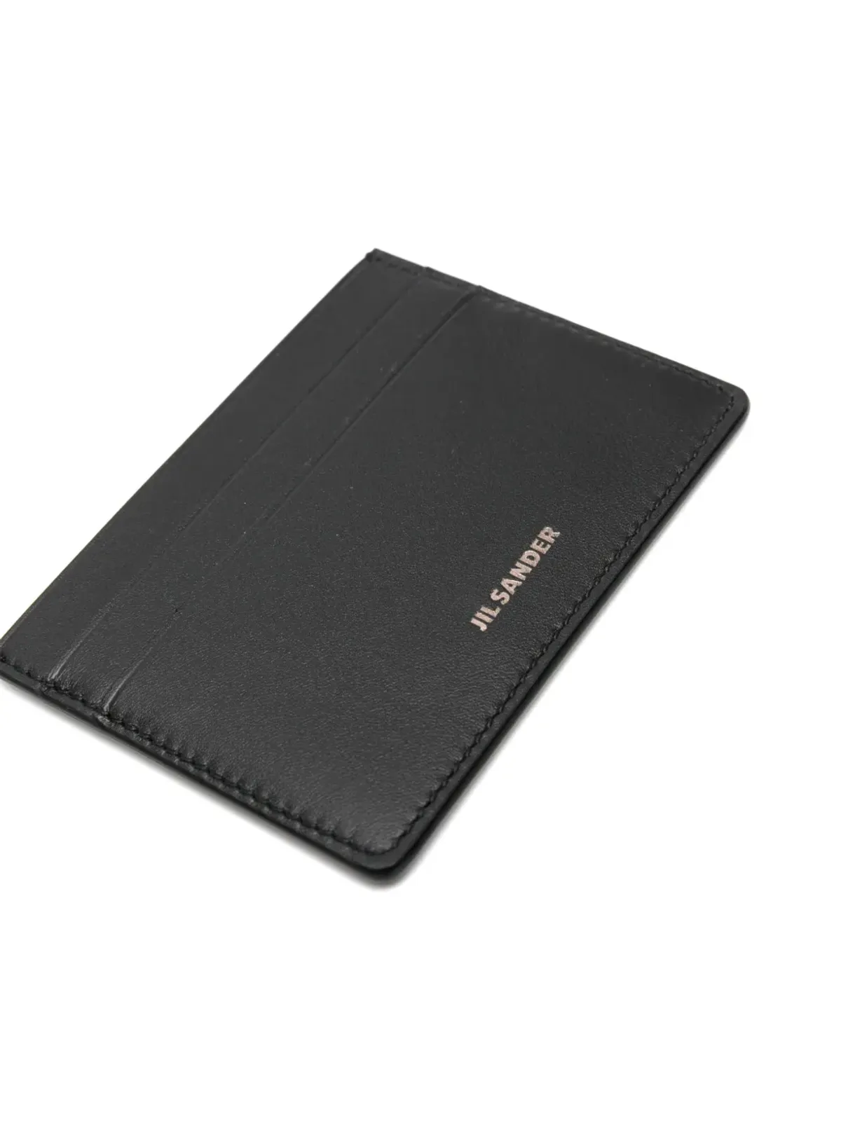 Jil Sander ロゴスタンプ レザー カードホルダー - 画像3