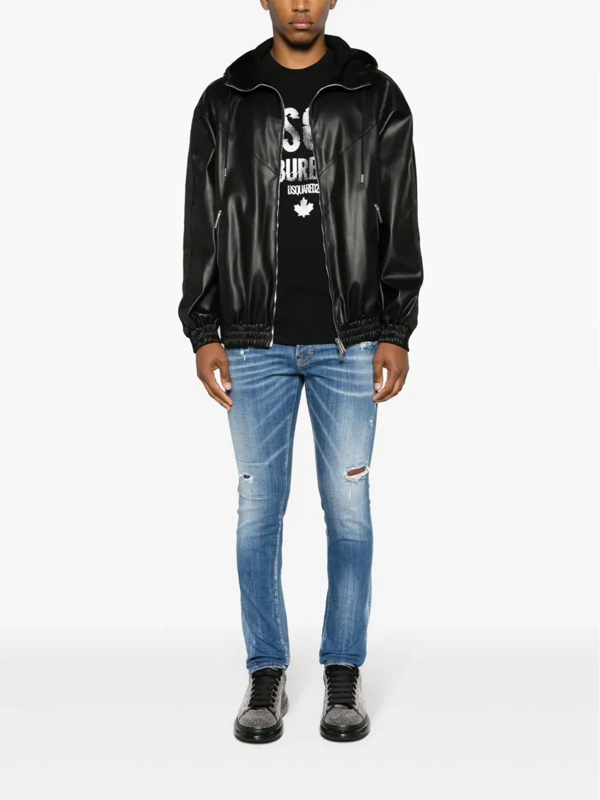 DSQUARED2 ハイブリッド・スワッグ パネル切替ジャケット - 画像2
