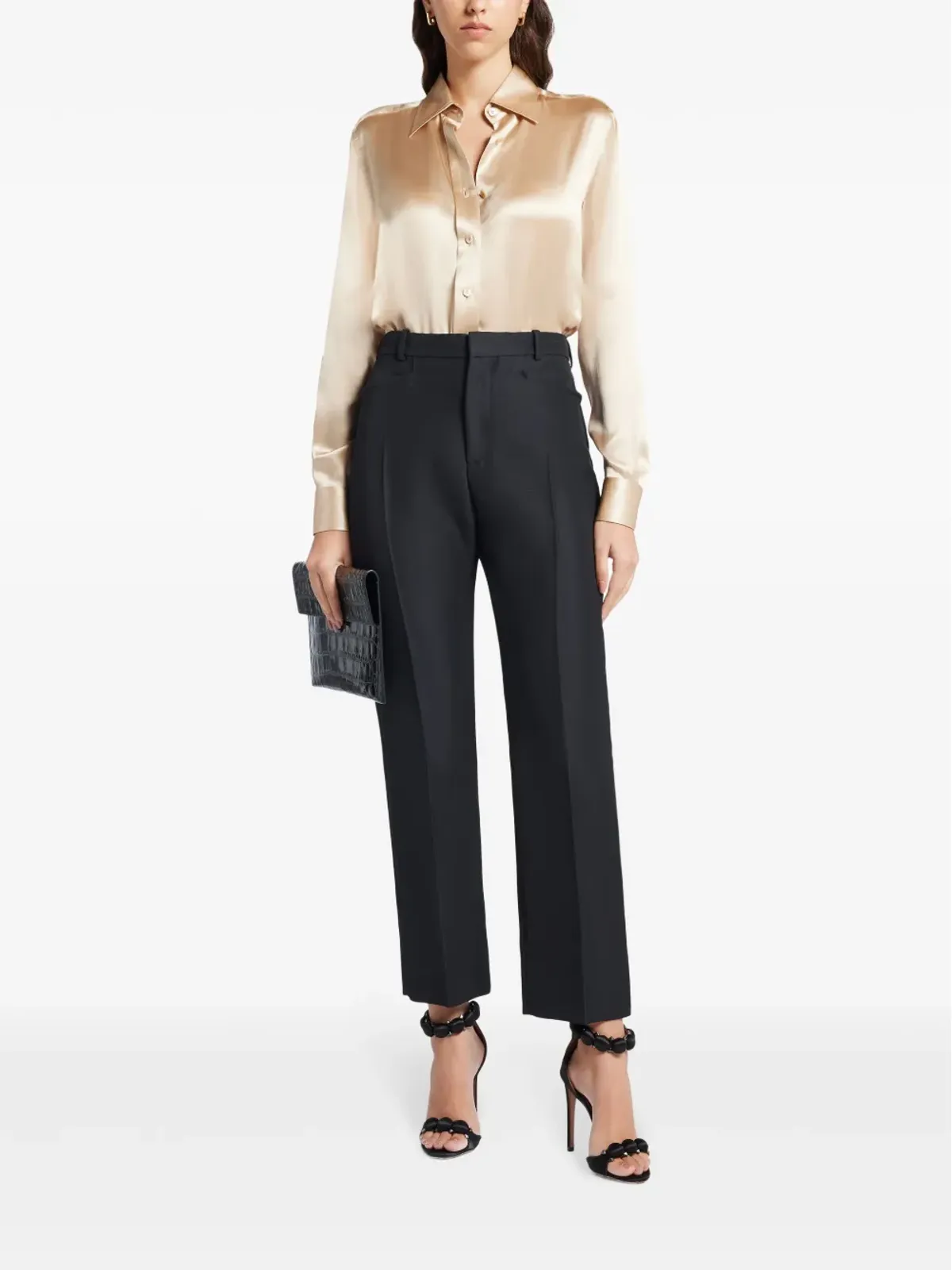 TOM FORD テーラードストレートパンツ ブラック - 画像2