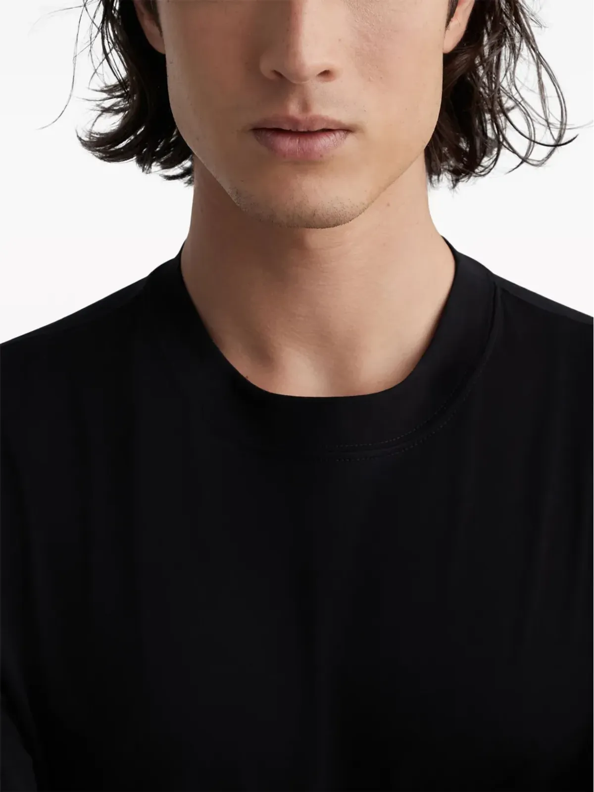 Brunello Cucinelli ラウンドネック長袖Tシャツ ブラック - 画像5