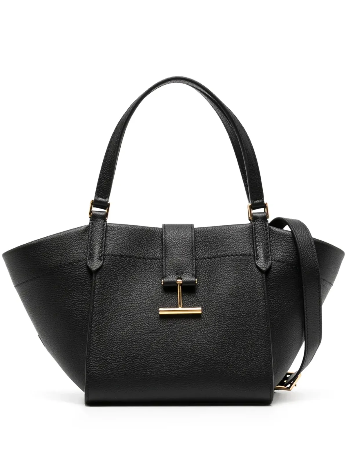 TOM FORD ターラ レザー トートバッグ - ブラック - 画像1