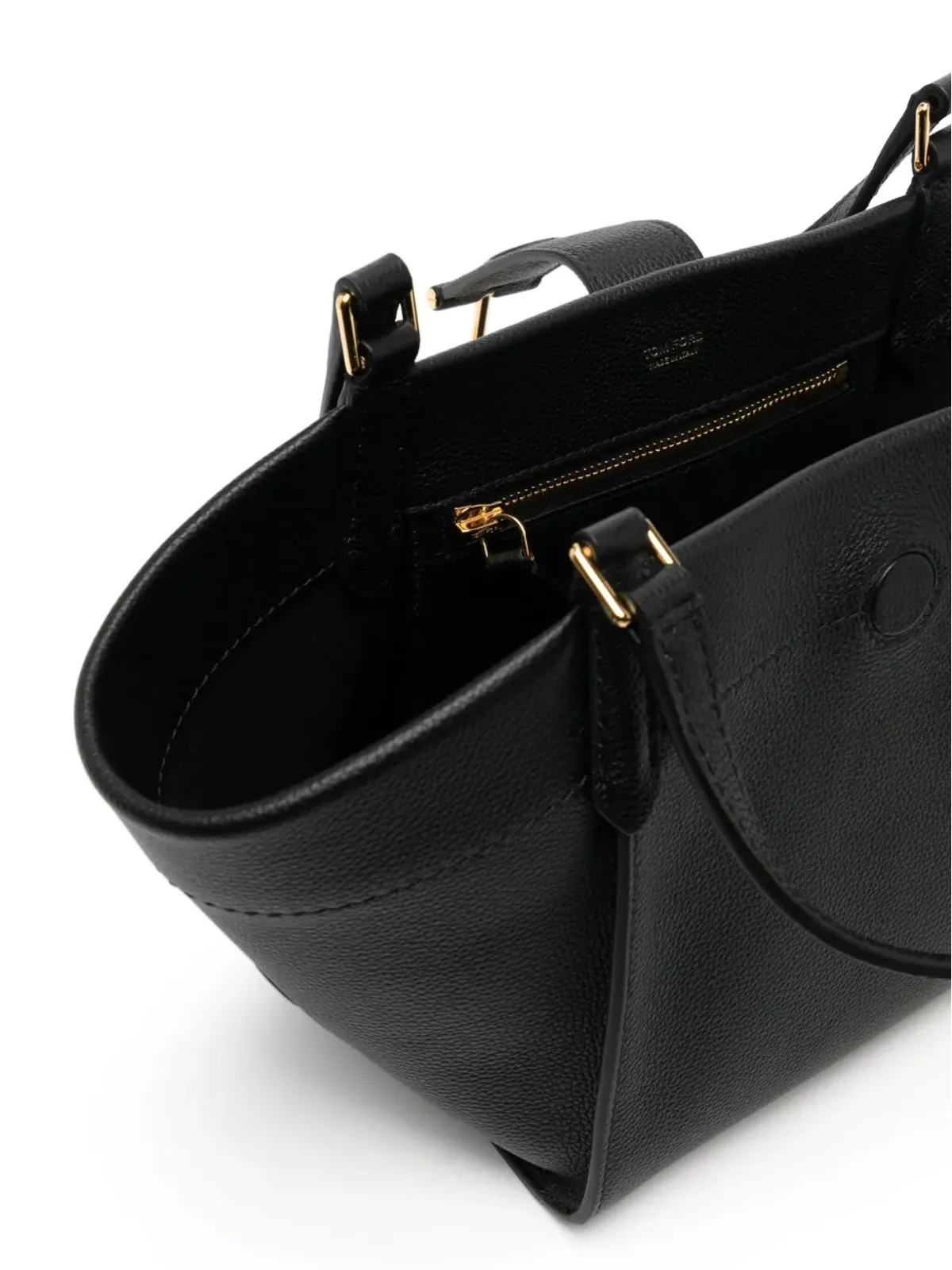 TOM FORD ターラ レザー トートバッグ - ブラック - 画像5