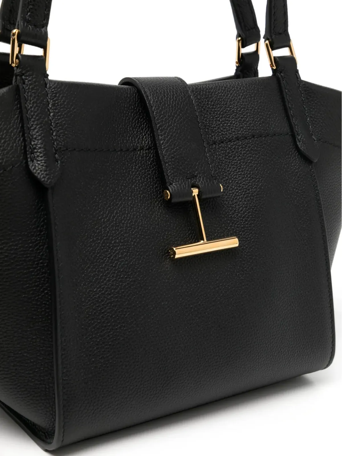 TOM FORD ターラ レザー トートバッグ - ブラック - 画像4