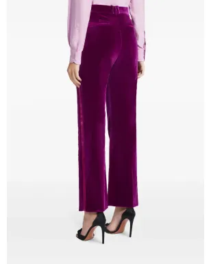 TOM FORD ベルベットフレアパンツ ピンク - サムネイル4