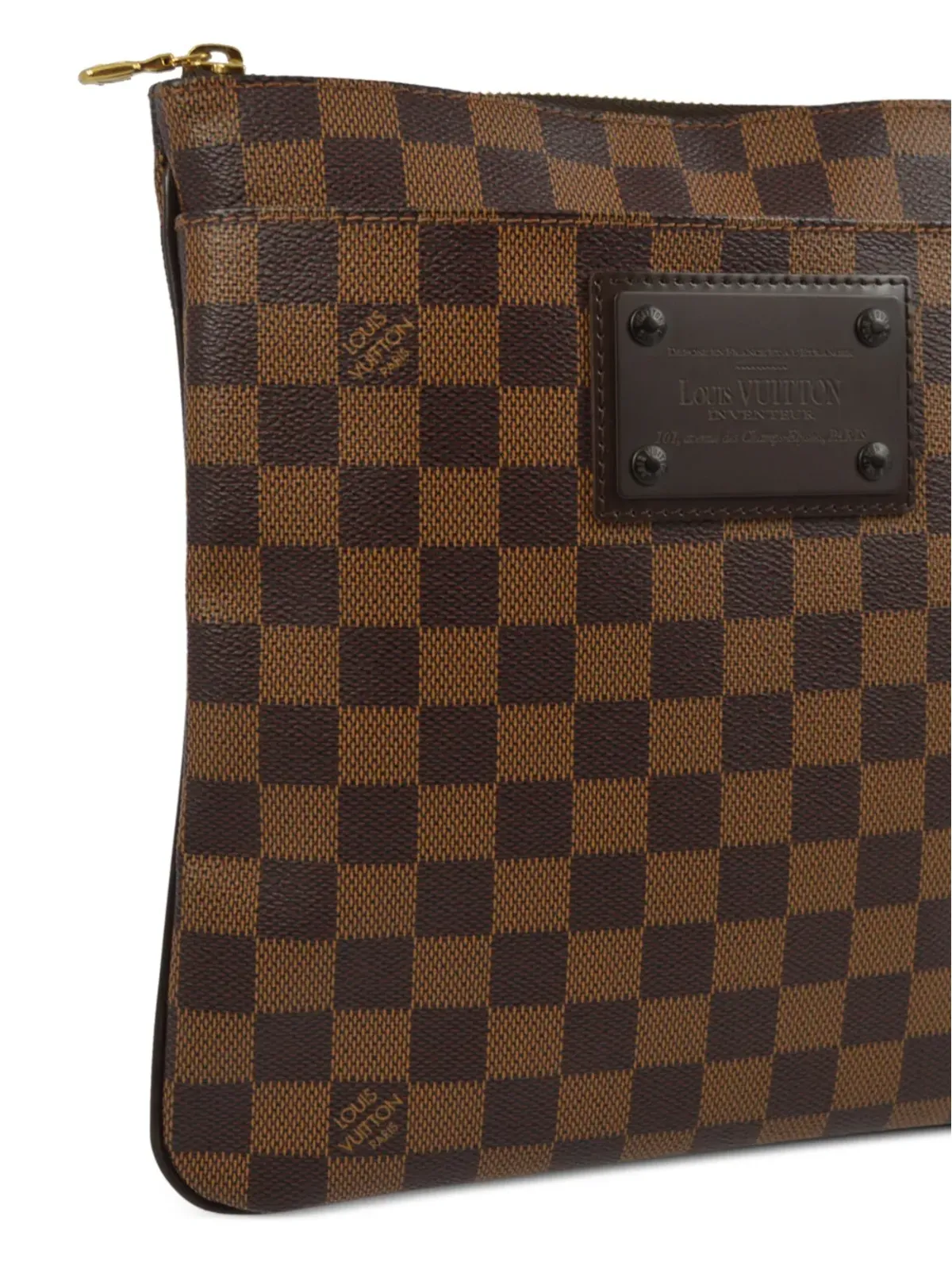 Louis Vuitton ビンテージ 2010 Pochette Plate Brooklyn クロスボディバッグ - ブラウン - 画像3