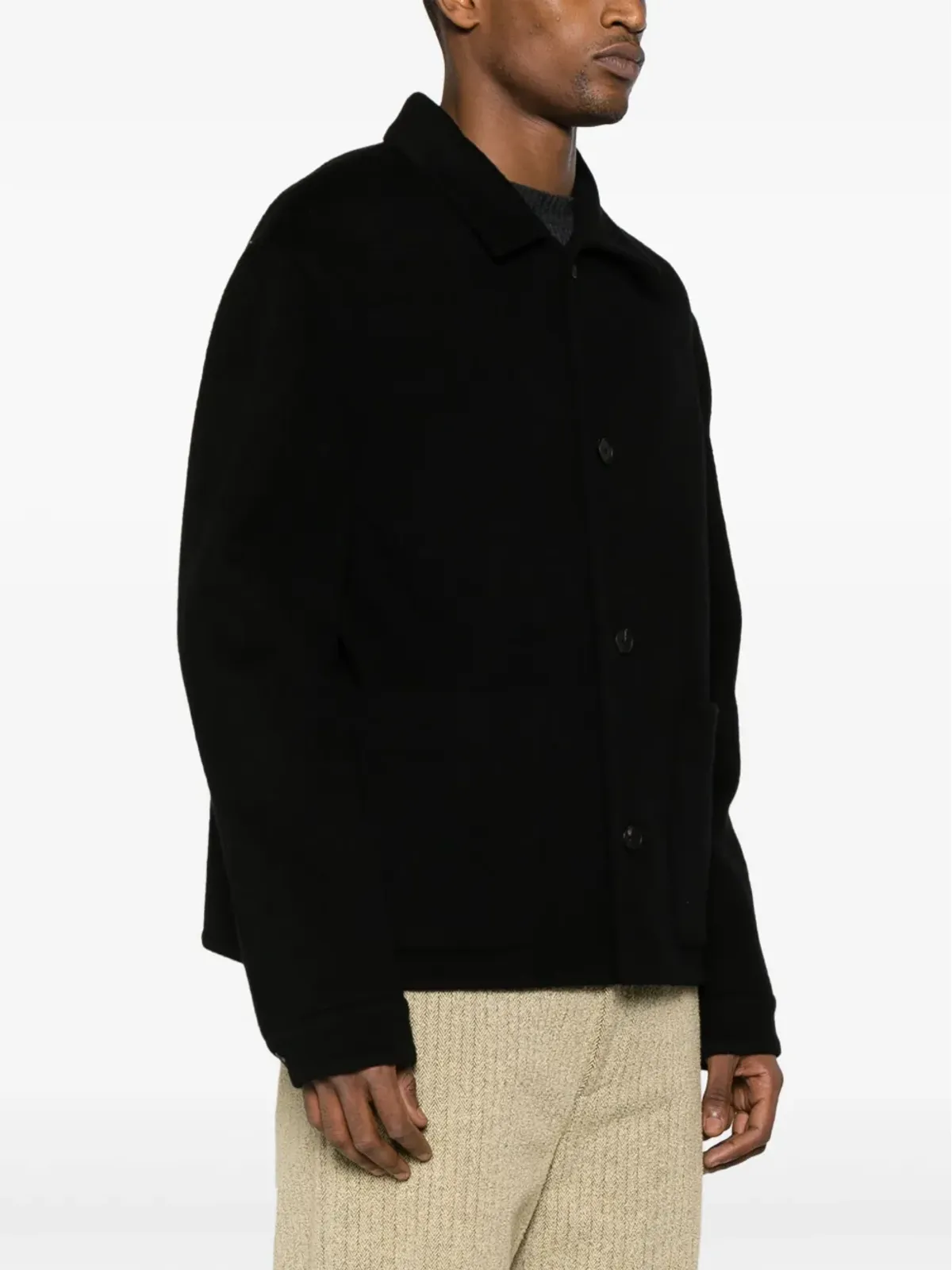 Givenchy ウール混紡 シャツジャケット - ブラック - 画像3