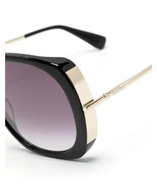 Max Mara Eyewear ロゴプリント オーバーサイズフレーム サングラス - サムネイル3