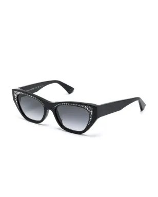 Alexander McQueen Eyewear パヴェジュエルド サングラス - サムネイル2