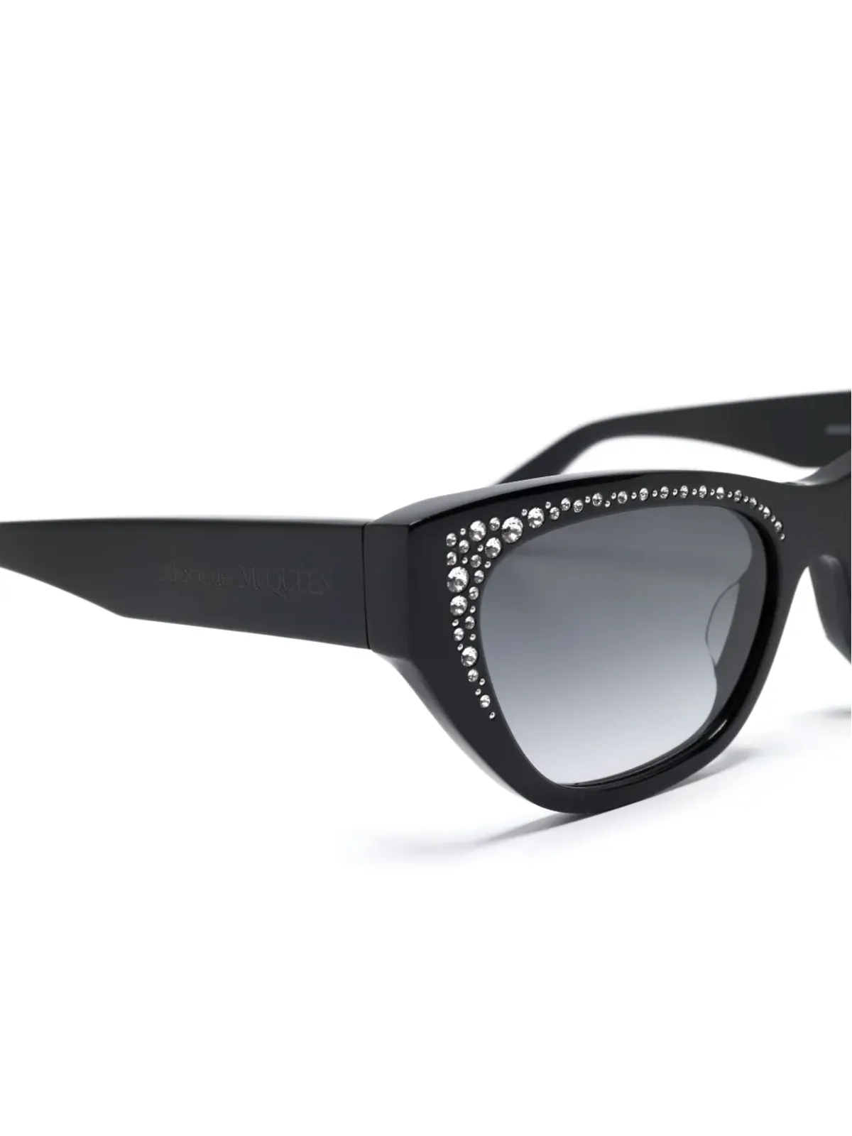 Alexander McQueen Eyewear パヴェジュエルド サングラス - 画像3