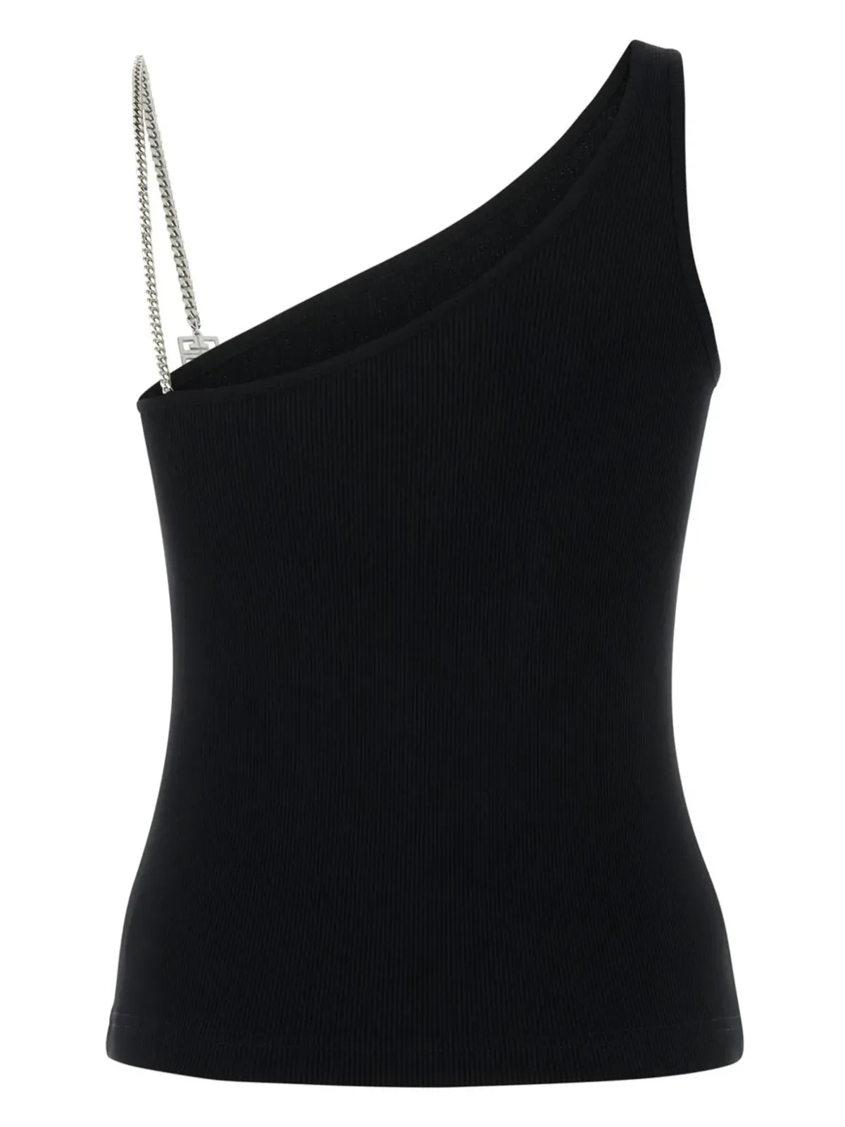 Givenchy 4Gプレート リブ編み タンクトップ ブラック - 画像2