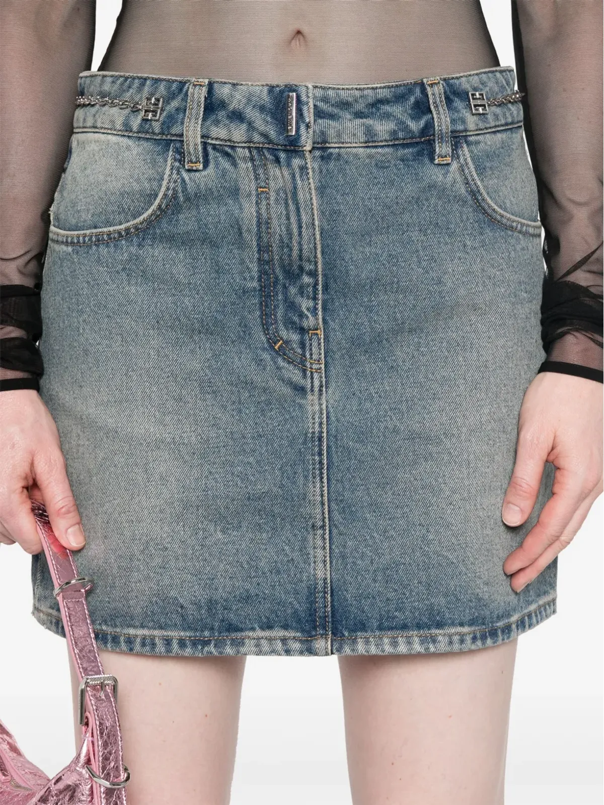 Givenchy 4Gチェーン ミニスカート - 画像5