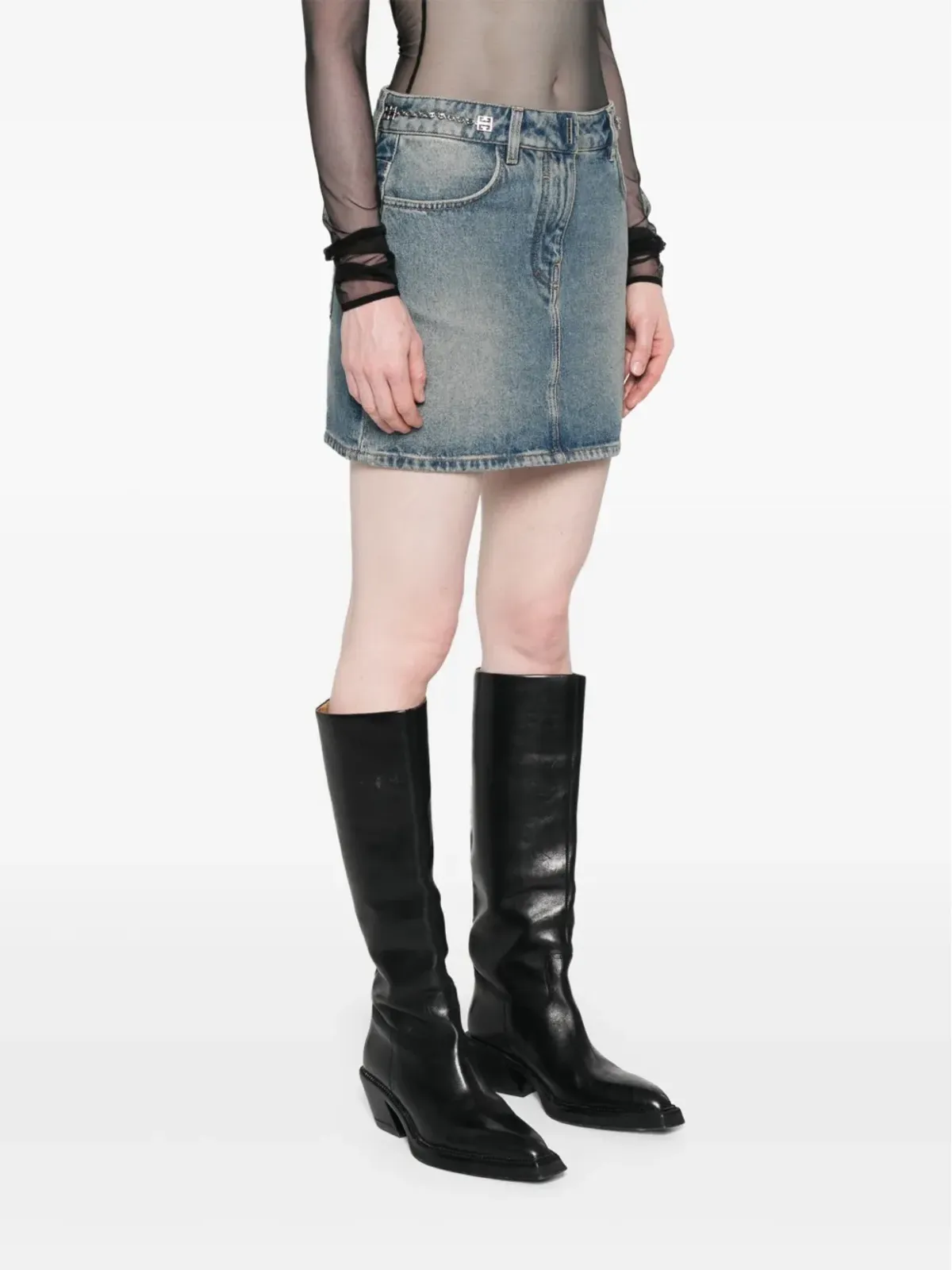 Givenchy 4Gチェーン ミニスカート - 画像3