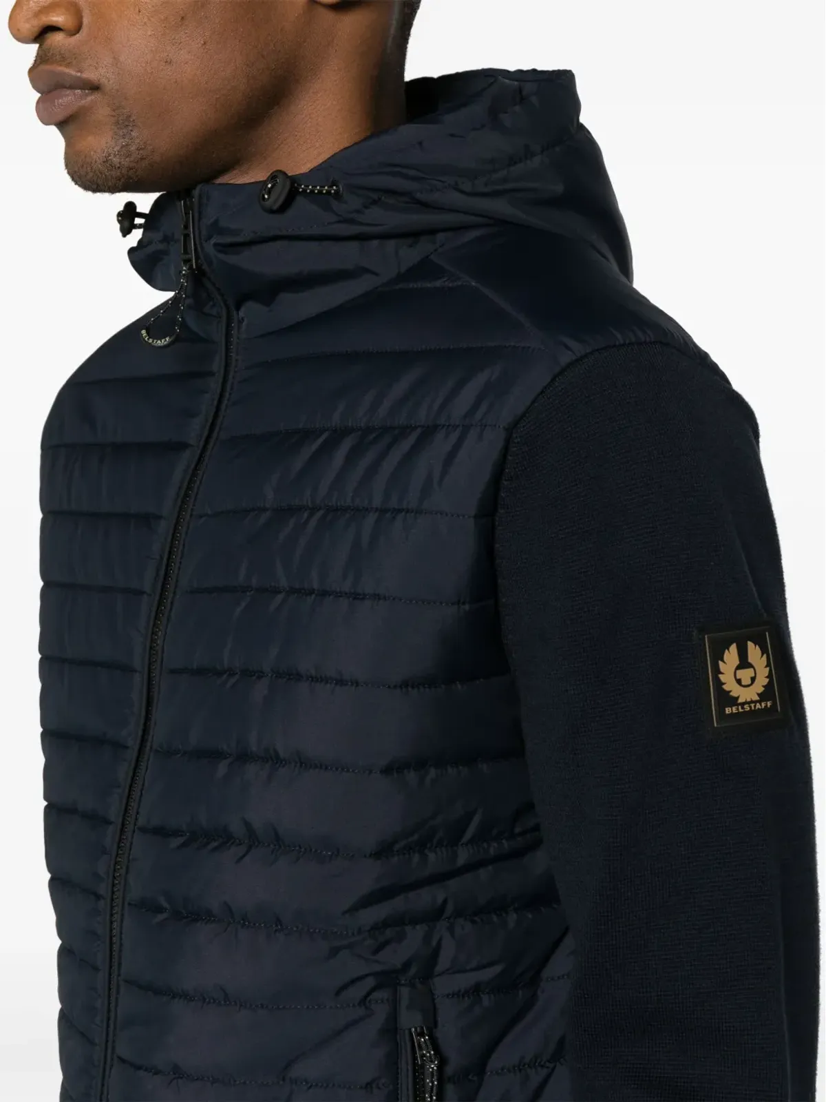 Belstaff hooded padded cardigan - Blue - 画像5