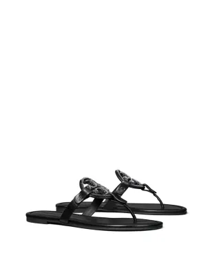 Tory Burch ミラー パヴェ レザー フリップフロップ - ブラック - サムネイル2