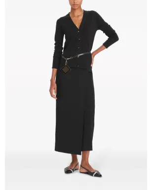 Tory Burch Simone Vネック カーディガン - ブラック - サムネイル2