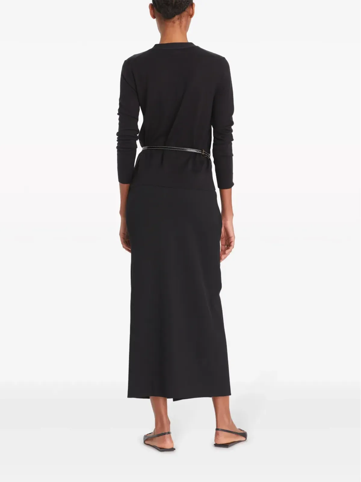 Tory Burch Simone Vネック カーディガン - ブラック - 画像3