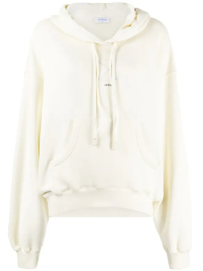 OFF-WHITE Off-White クリスタル装飾 コットン フーディーの商品画像