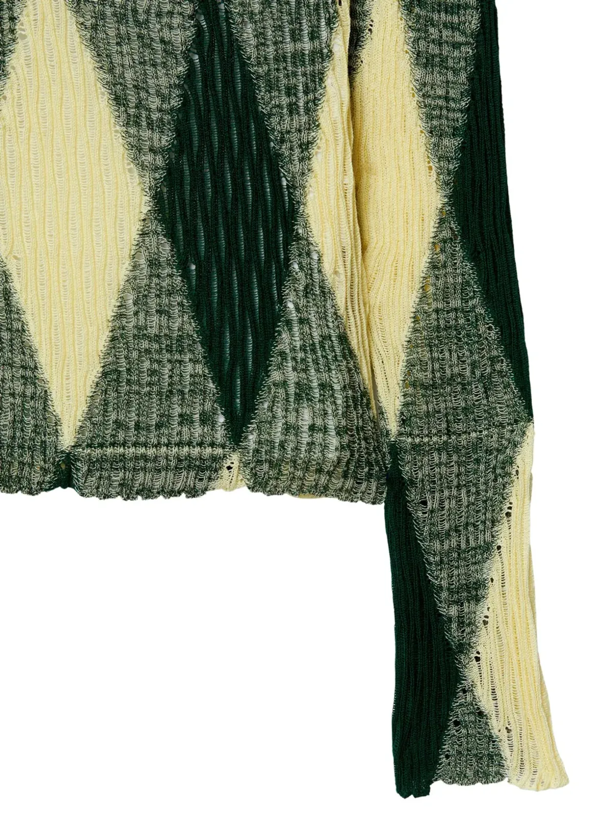 Burberry アーガイル柄ニット ハイネックセーター - 画像5