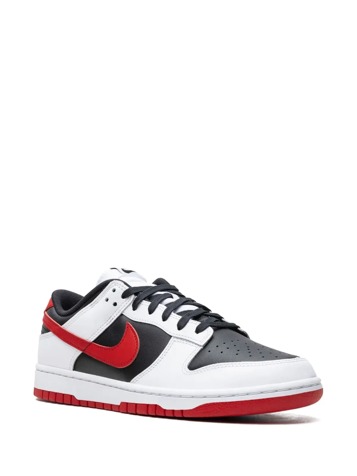 Nike Dunk Low Retro ブラック/ユニバーシティレッド スニーカー - ホワイト - 画像2