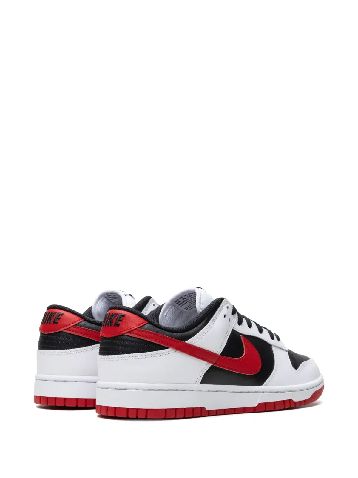 Nike Dunk Low Retro ブラック/ユニバーシティレッド スニーカー - ホワイト - 画像3