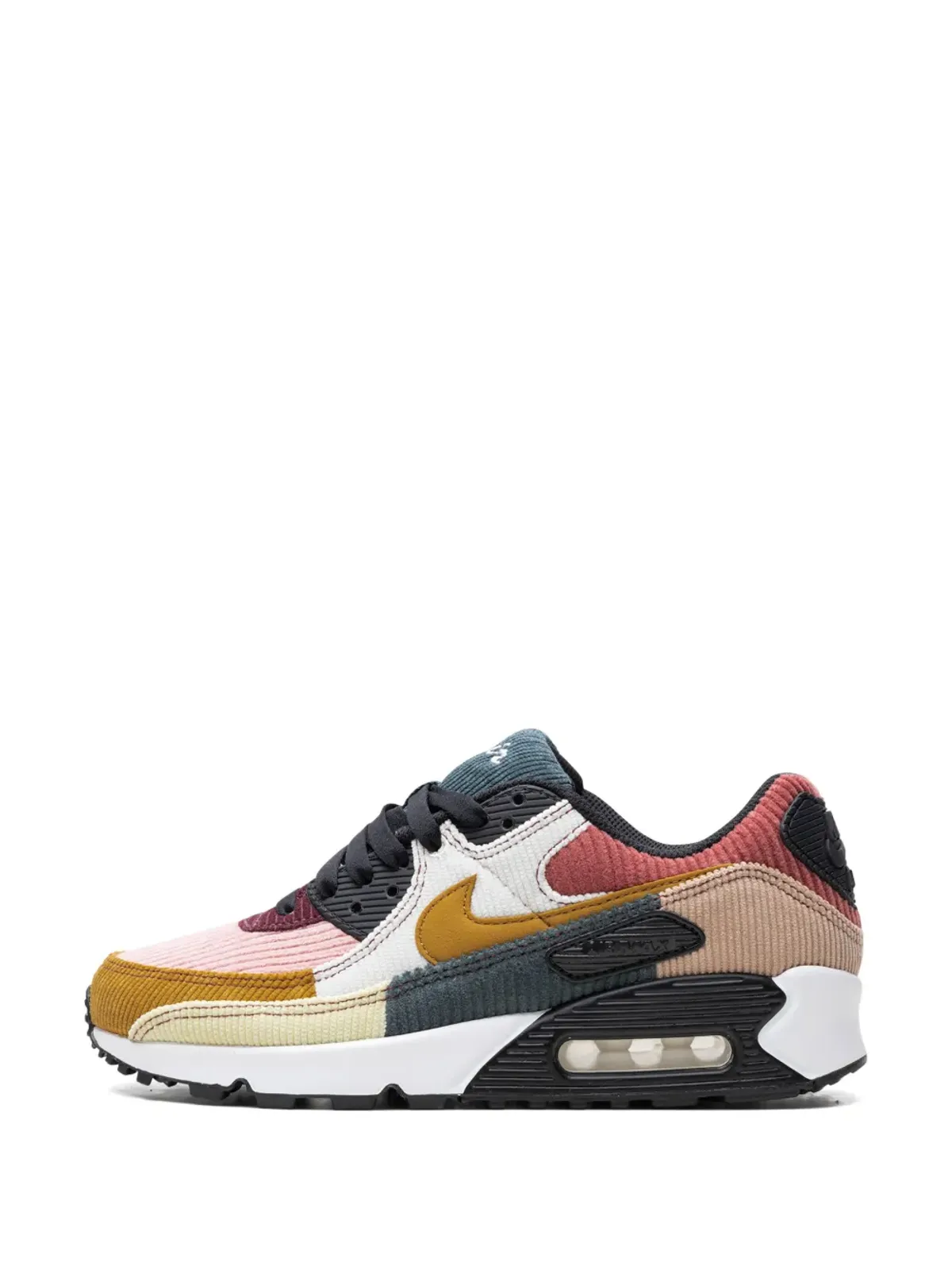 Nike エアマックス90 マルチカラー コーデュロイ スニーカー ピンク - 画像5