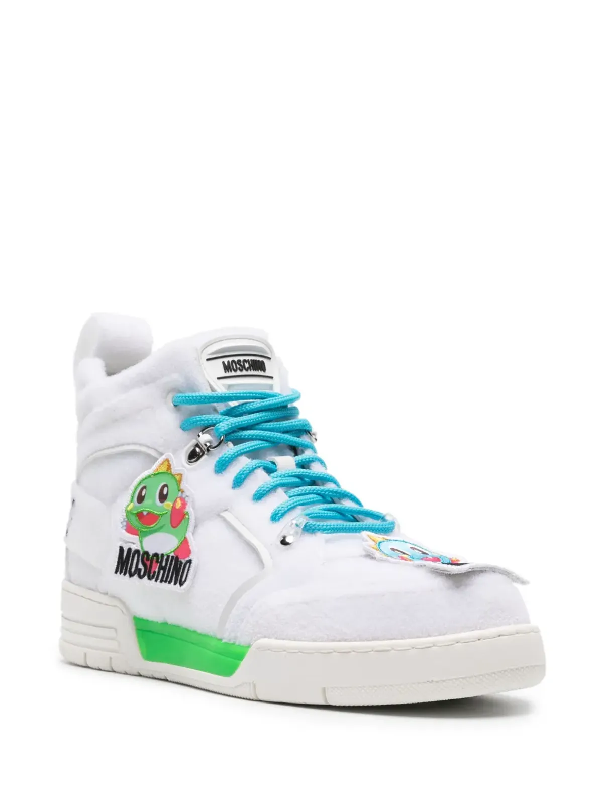 Moschino タッチアップリケ ハイカットスニーカー - 画像2