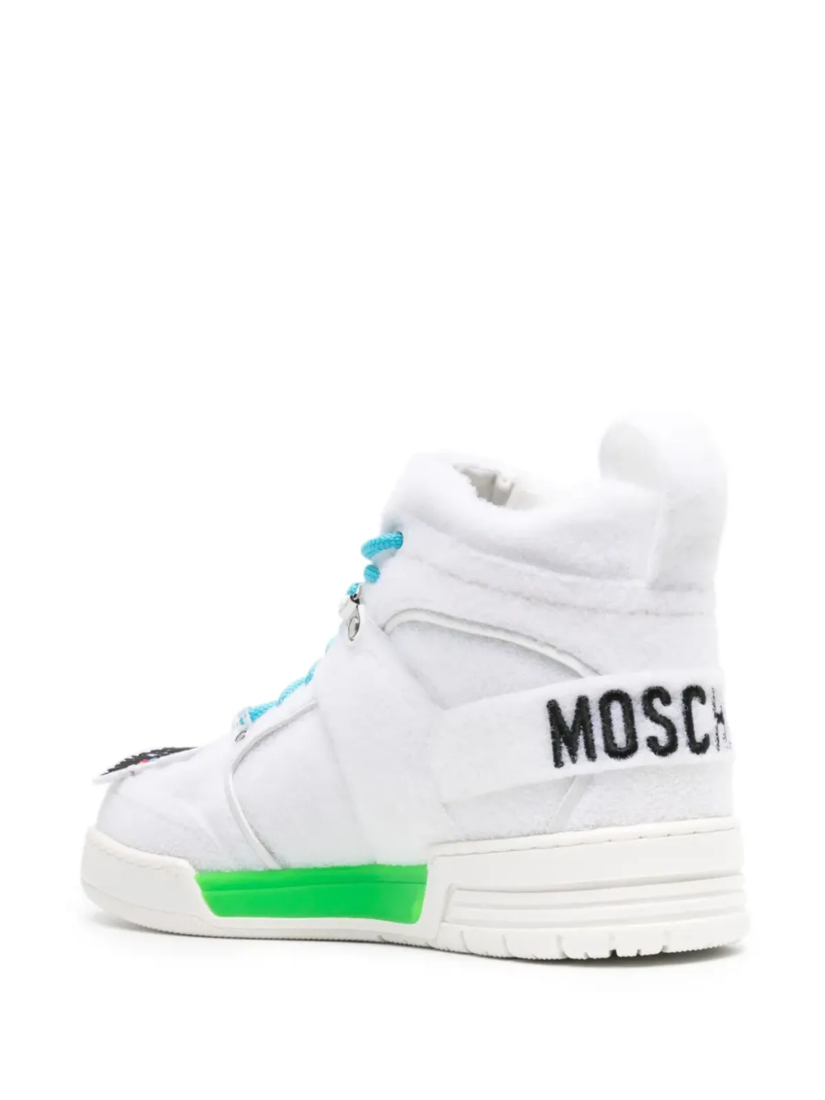 Moschino タッチアップリケ ハイカットスニーカー - 画像3