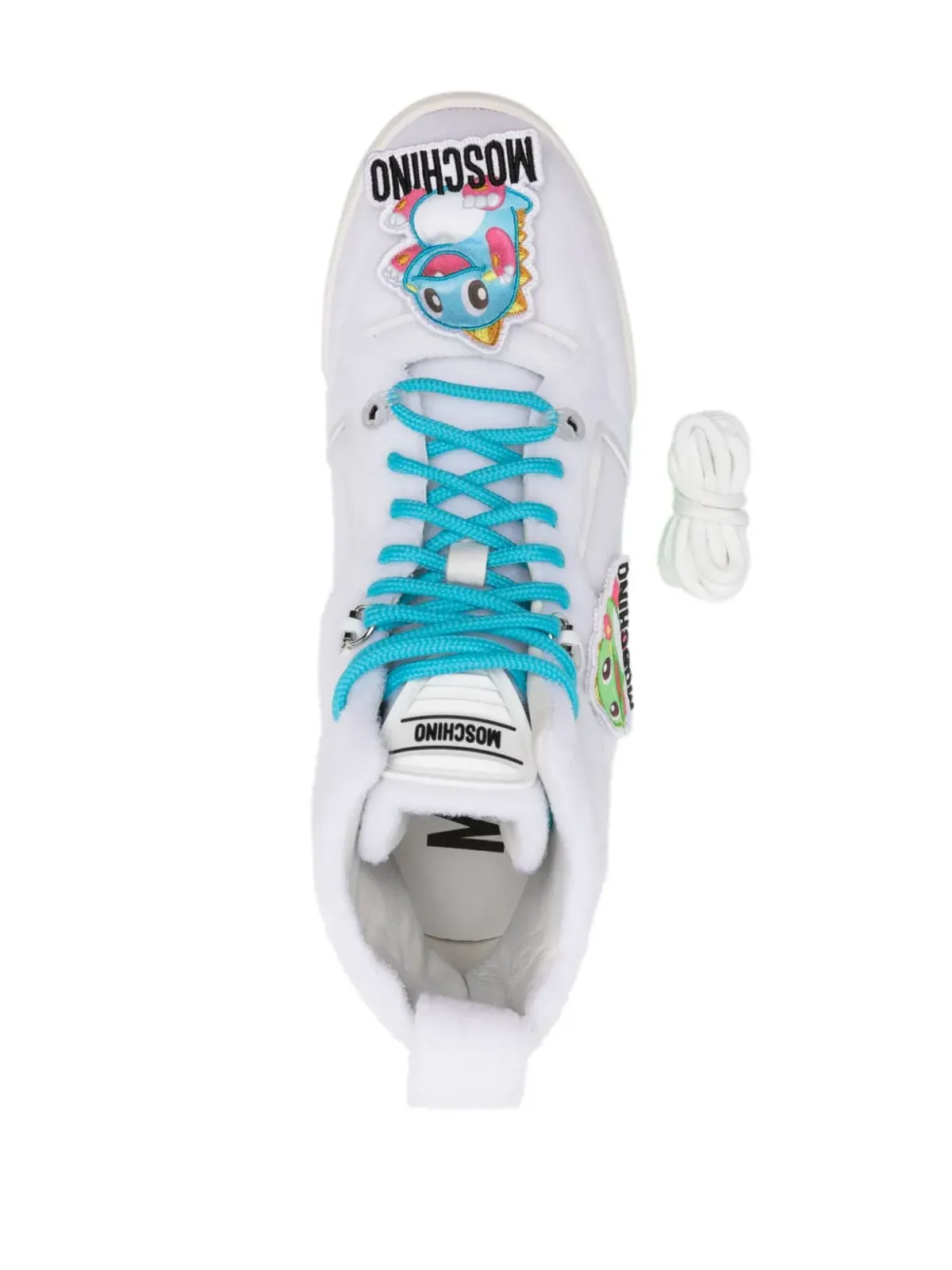 Moschino タッチアップリケ ハイカットスニーカー - 画像4