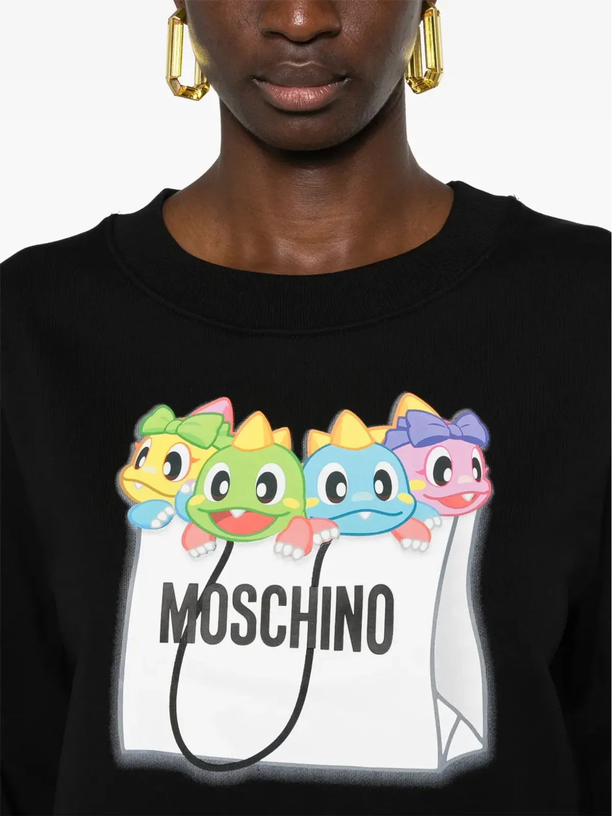 Moschino ドラゴンバッグプリント スウェットシャツ - 画像5