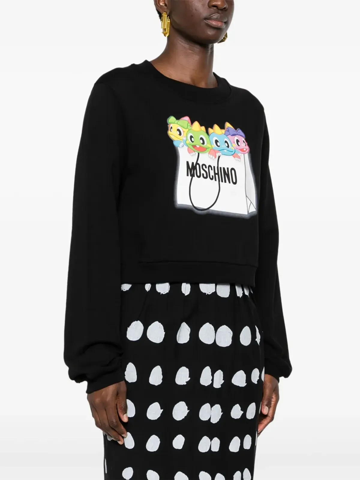 Moschino ドラゴンバッグプリント スウェットシャツ - 画像3